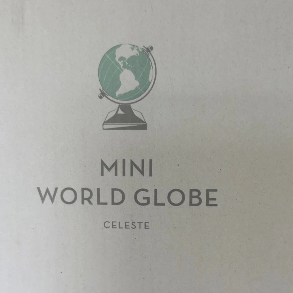 NIB Z-GALLERY VERY CUTE MINI WORLD GLOBE - CELESTE- 6” - Picture 9 of 12